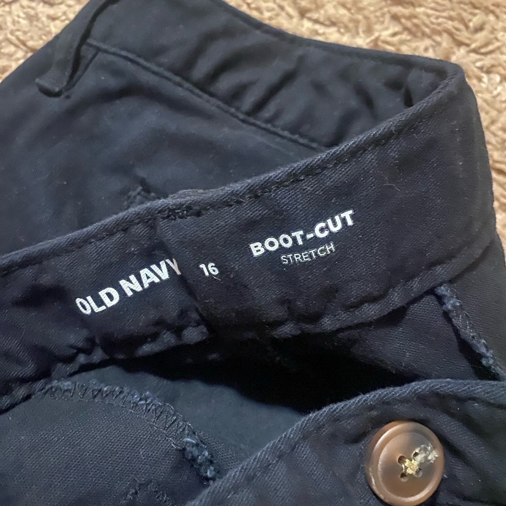 Black bootcut pants